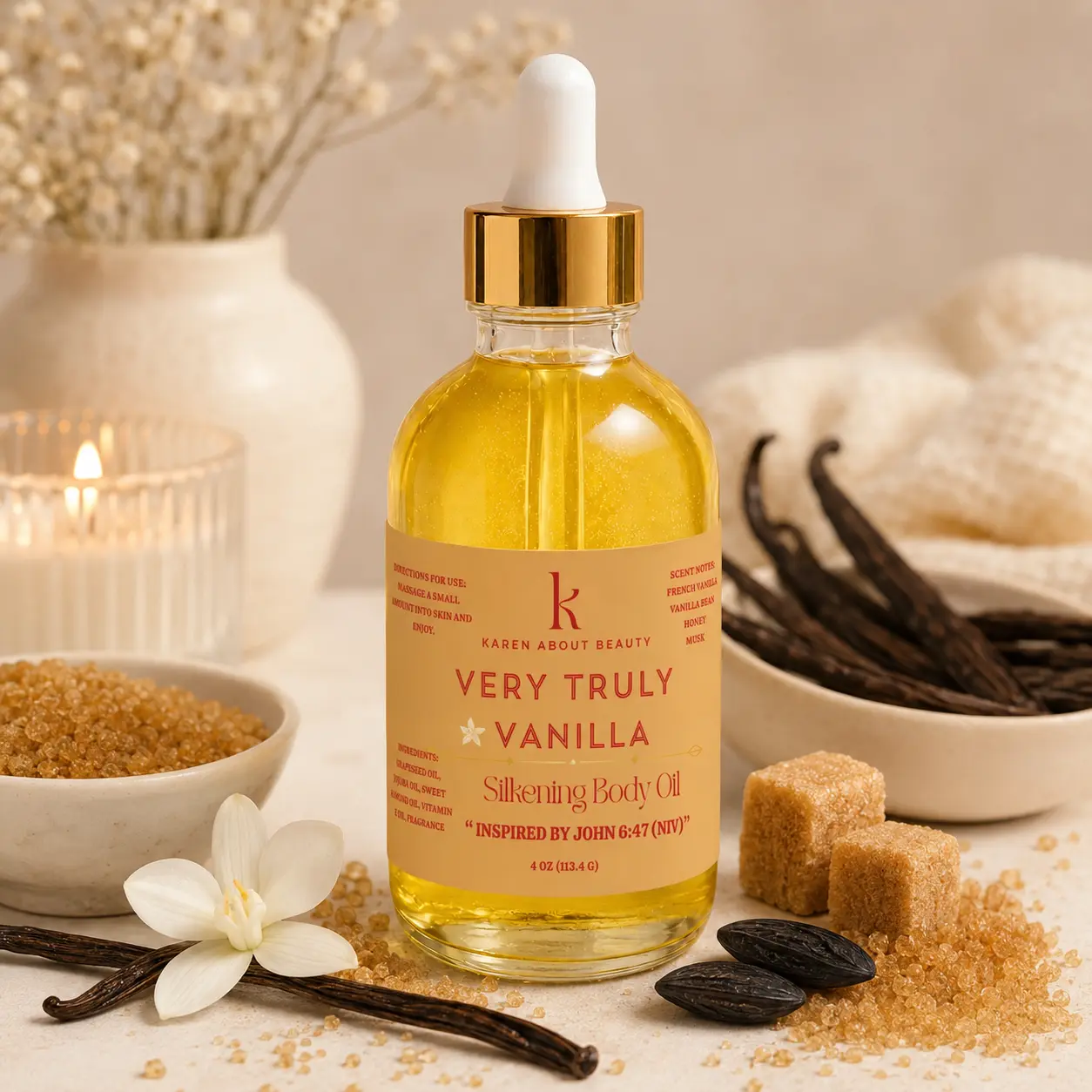 Very Truly Vanilla Silkening Body Oil