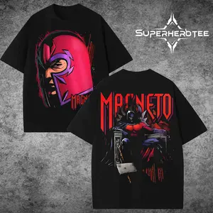 [ superhero tee ] Magneto Premium Cotton T-Shirt, Erik Lehnsherr Shirt, Master of Magnetism Shirt, Character Comics Fans Shirt, Superhero T-Shirt, Comic Book Fans T-Shirt, Superhero Graphic Tee