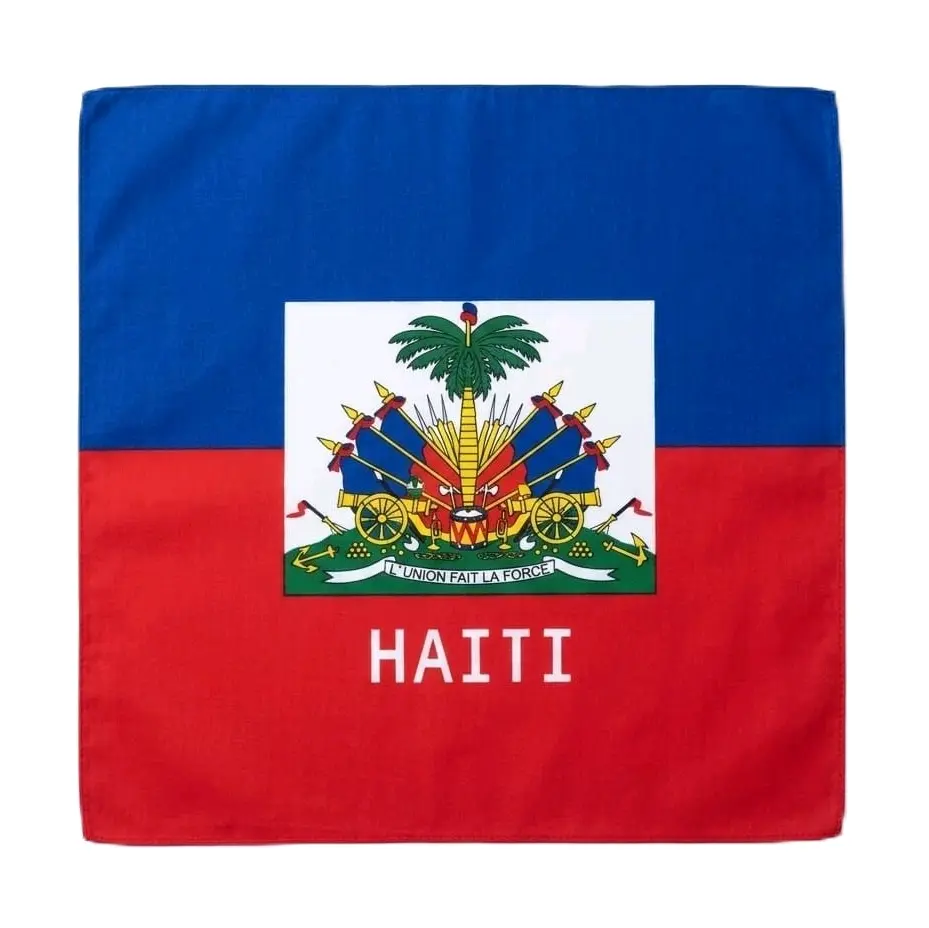 Haitian Flag Headscarf, Mouchwa Ayiti-Inspired Fashion Accessory for Cultural Pride