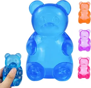 Gummy Bear & Sugar Ball Designs, Anxiety Relief & Focus Toy, Maltose Filled Squeeze Toys for Sensory Play，Sensory Fidget Toys for Adults, Kids, Slow Rising Squishy Stress Ball