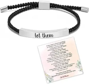 Inspire Bracelet let them/Be kind -  Design with Unique Patterns and Letters