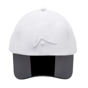 White Poly Unstructured Hat