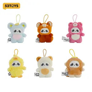 52TOYS Panda Roll The Zoo In Hands Series Plush Keychain  Kawaii Creative Gift Room Decor Desktop Decoration Gift for  Birthday Party