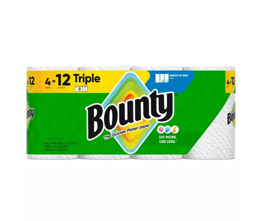 Bounty Select-A-Size Paper Towels Size Triple Count 4