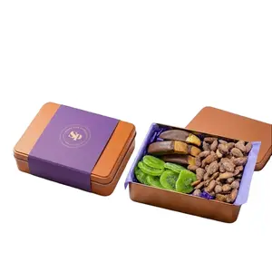 Cinnamon Almond Dried Fruit & Chocolate Dipped Salted Caramel Biscotti Gift Tin