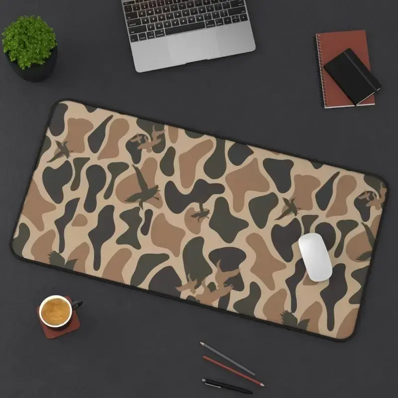 #1 Vintage Ol School Camo Pattern Mouse Pad, Desktop Pads for Office, Laptop, Gaming & Study, Gaming Decor, Work Desktop Accessories for Men Women, Non-slip Mousepad, Gifts