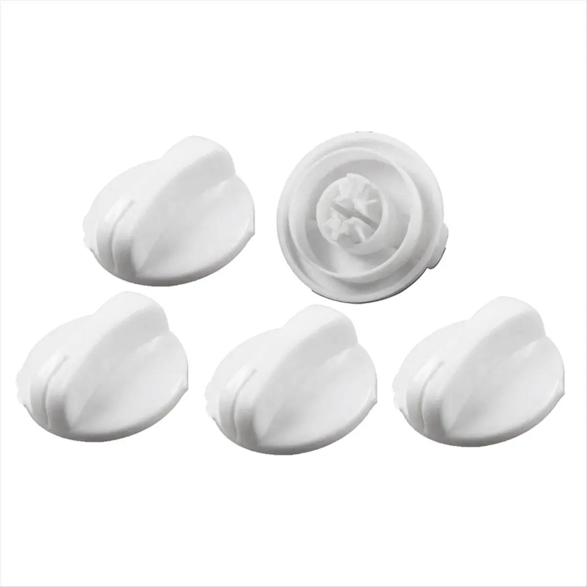 5 PCS Plastic Universal Fit Washing Machine Control Knobs - Easy-Install Replacement Parts with Timer Settings, Compatible with Semi-Automatic Double Cylinder Washers and Car Exterior Decoration Accessories
