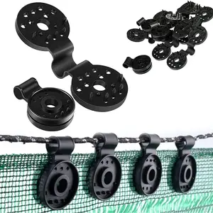60PCS Shade Cloth Clips Heavy Duty Lock Grip Plastic Sunscreen Sun Shade Net Clips for Garden Patio Awning Mesh Fabric Clamp Windproof Reusable Awning Clamp Grip