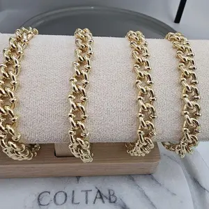 87 - Gold-Tone Chunky Chain Bracelet