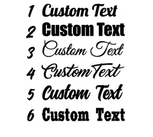 Custom Text Vinyl Window Decal - Quality Cut Vinyl for Vehicle Windows, Boats, RVs, Office Desks & Laptops - Easy to Install with Included Instructions