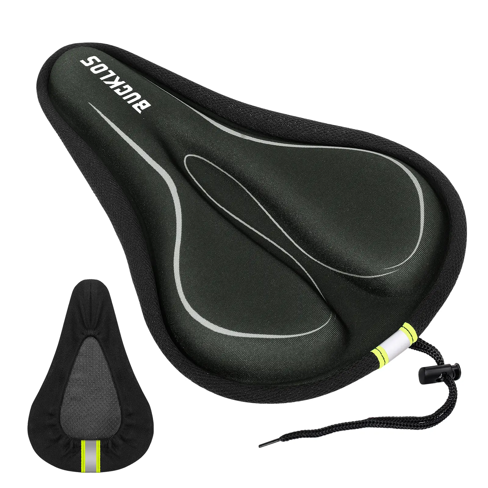 BUCKLOS Unisex Wide-Size Padded Bicycle Saddle - Retro Design, Soft Memory Foam, Shock-Absorbing Bike & Ebike Accessories