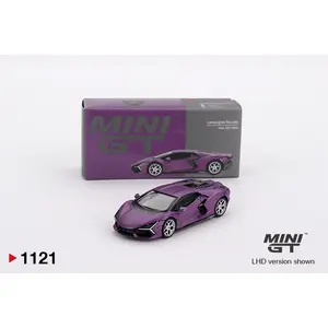 Mini GT Lamborghini Revuelto Viola 30th, Matte Purple, 1:64 Scale, Diecast Model Car