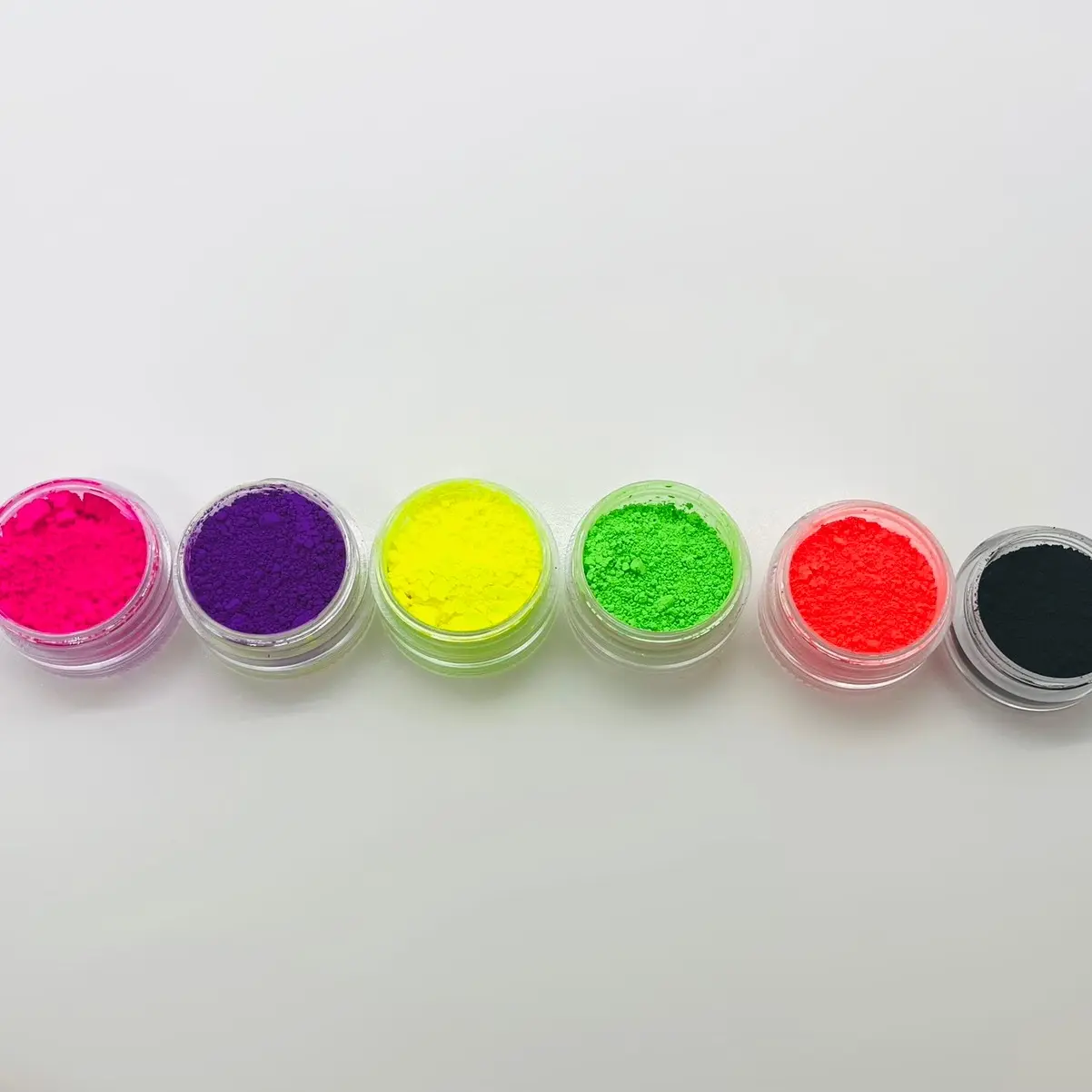 Neon eyeshadow stack