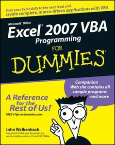 USED-Excel 2007 VBA Programming for Dummies by Walkenbach, John (Paperback)