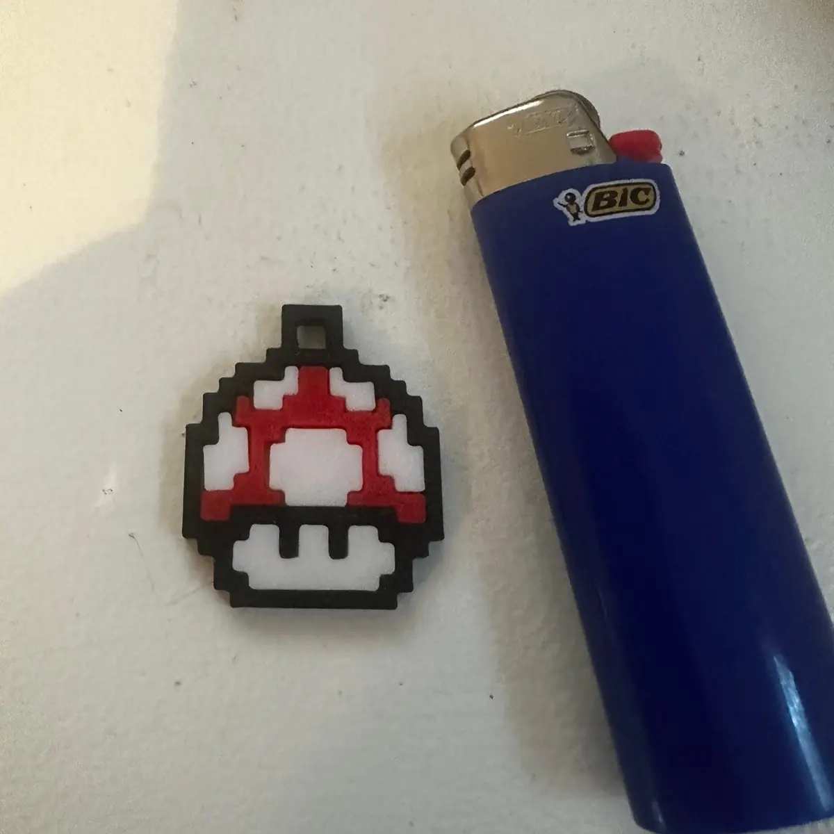 3d printed mushroom puzzle or keychain