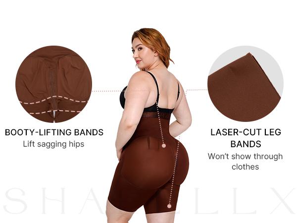 Shapellx AirSlim Brand Logo Shaping High-Rise Shorts Tummy Tucking Butt Lift Comfort Shapewear Basic Fajas Colombianas Womenswear