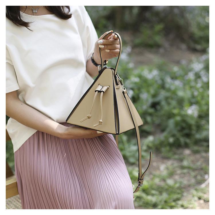 Retro Handheld Triangle Bag 2026 New Niche Design Trendy Women's Bag Ins Single Shoulder Crossbody Bag