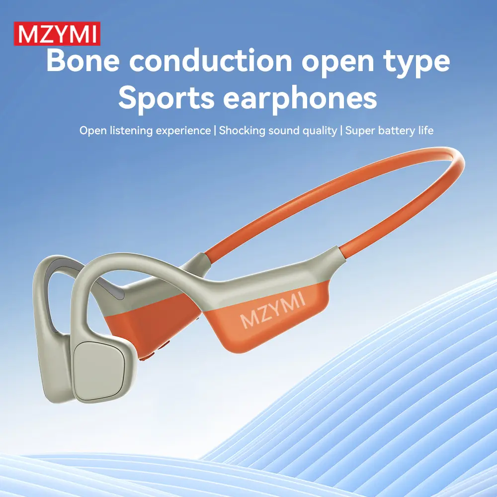 Bone Conduction Bluetooth Headphones - High Quality Wireless 5.4 Open Ear Headset with Mic, 15H Playtime, IPX6 Waterproof, Audio, Hands-Free for Active Workouts, Wireless Freedom for Gym to Commute, Headphones Bluetooth