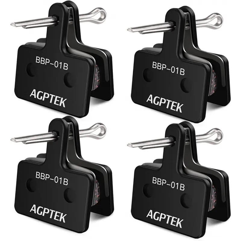 Bike Brake Pads, High-Performance Brake Pads, Disc Brake Pads & Spring (Semi-Metallic&Resin) for Mountain Bike Disc Brakes,Bike Pads Compatible with TRP Tektro Shimano Deore Br