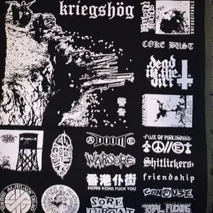Crust punk patches sheet grindcore quilt fabric