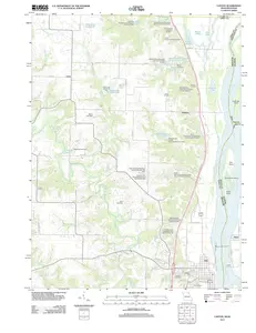 Canton Missouri USGS Topographic Quadrangle Map, 2012, 1:24000