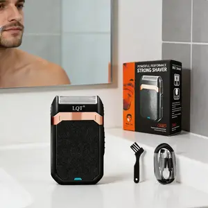 LQT Men’s Electric Beard Trimmer & Hair Remover, 600mAh USB Rechargeable, Smooth Shaving, Wet & Dry Use, Powerful Hair Removal, Removable Head for Easy Cleaning, Precision Grooming Tool, Beard Razor