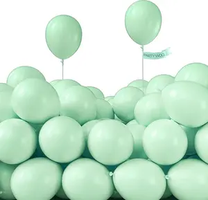 PartyWoo Pastel Green Balloons 50 pcs 5 Inch Small Mini Light Mint Green Latex Balloons for Birthday Baby Shower Gender Reveal Wedding Anniversary Graduation Party Decorations Green-Q06