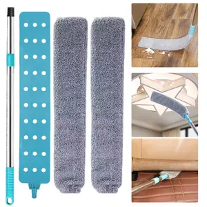 Retractable Gap Dust Cleaner ,soft bristles,comes with 2 microfiber dusting cloths,ergonomic design,multi-purpose,retractable microfiber,suitable for bedroom, kitchen, living room,outdoor use,high ceiling,cleaning supplies,duster Dryer Vent Cleaner