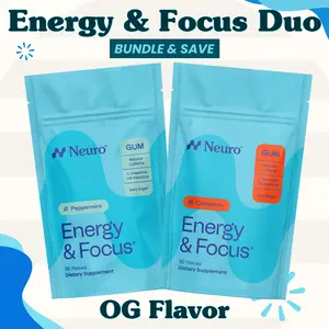 Energy & Focus Duo - Caffeine Gum - OG Flavors (2-Bulk Pouches) Energy & Focus Duo - Caffeine Gum - OG Flavors (2-Bulk Pouches)