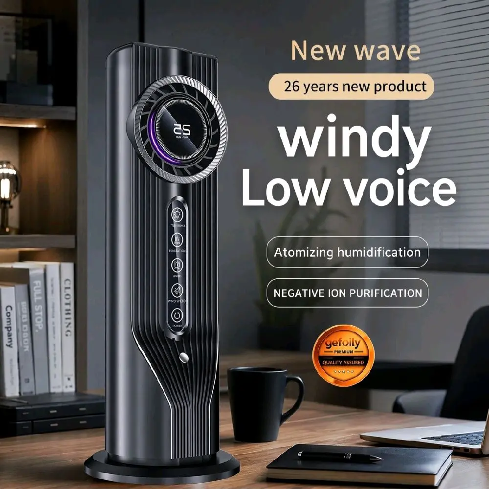 Cooling Tower Fan Multi-Leaf Cycle Hurricane 3S Fast Cooling Anion Purification Floating Light Noise Reduction smart auto mode