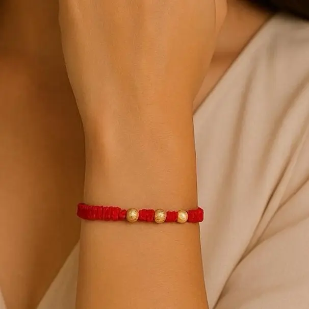 5 Beads thread bracelet