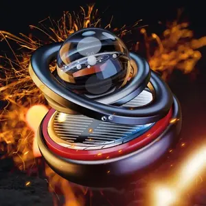 Solar Powered Car Air Freshener, Solar Rotating Car Aroma Diffuser, Car Interior Decoration Accessories for Car & Home