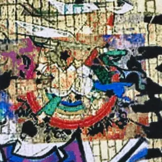 Graffiti Print Lightweight Polyester Spandex Fabric | Spandex Palace
