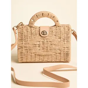 Raffia Retreat Crossbody