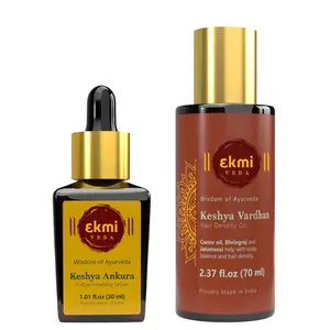 The Hair Duo | Keshya Ankura Follicle Fortifying Serum + Keshya Vardhan Hair Density Oil