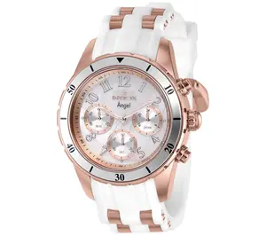 Invicta Women's Angel Rosetone White Dial Watch