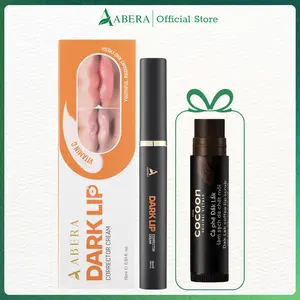 Abera Dark Lips Corrector Cream - Reduce Dark Lips For Men & Women, Moisturizing Lip Plumper with Shea Butter, Lip Scrub, 0.51 Fl Oz