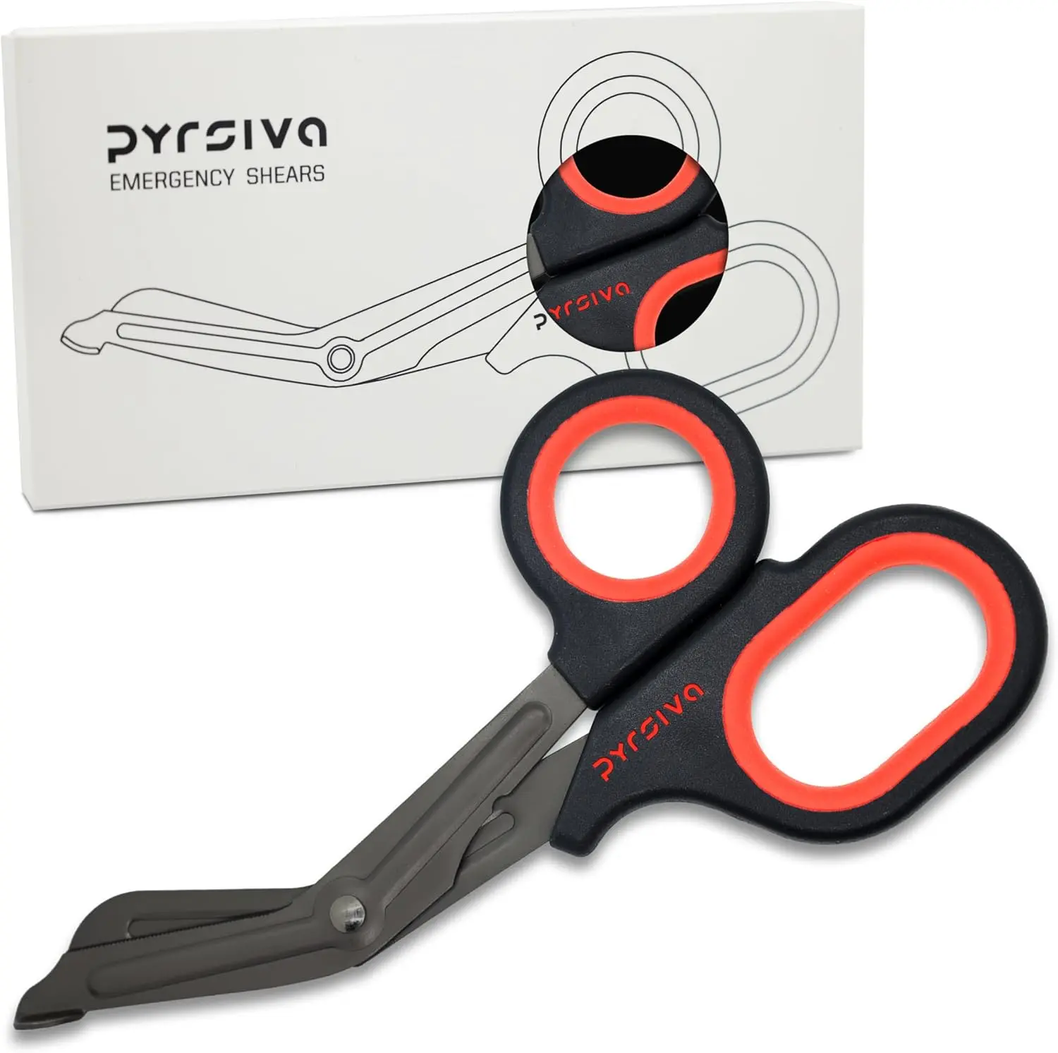 "7.5” Heavy Duty Trauma Shears  for Nurses, Doctors & General Household– Multipurpose Safety Scissors, smooth Scissors for First Responders