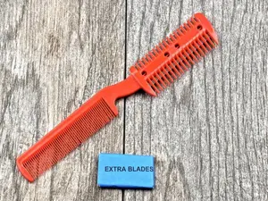 SE Razor Comb with Extra Blades, Colors May Vary - FC1003