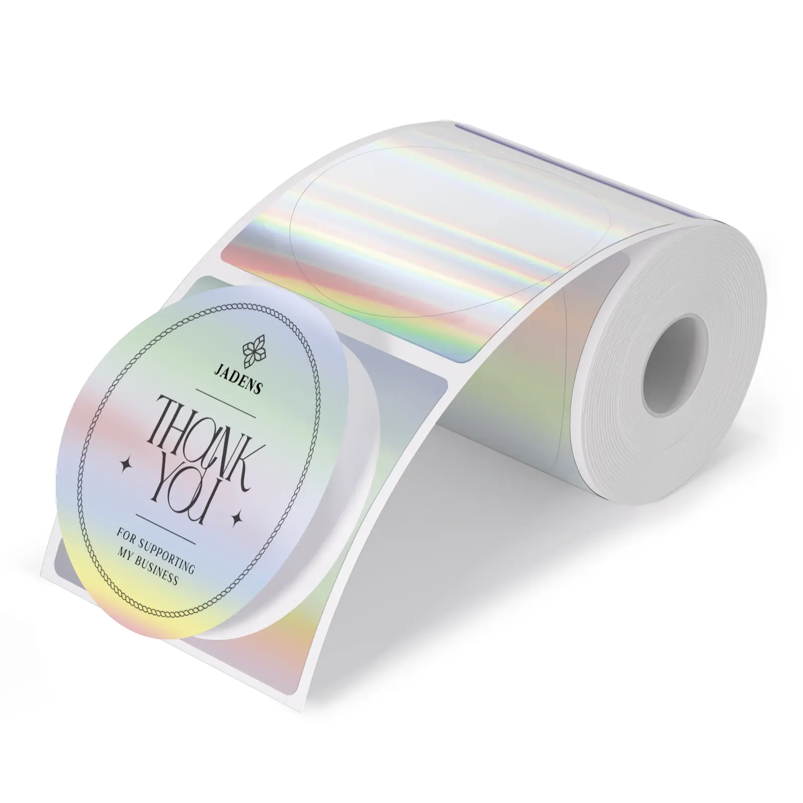 JADENS 2-Inch Round Thermal Printing Labels, Self-Adhesive Small Business Packaging Stickers, 400-Count 1-Roll Office Labels for Business Use,back to school,back to school shopping