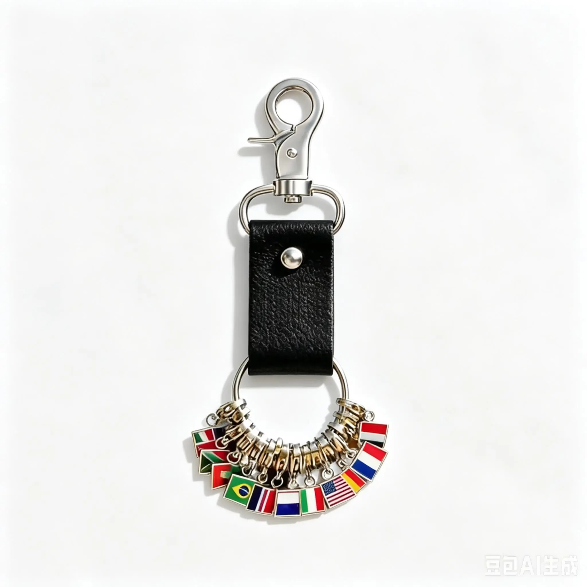 Alloy Metal Multi Mini Keychain Charm with Round Keyring & Multiple Pendants - Unisex Budget Party Gift, Hanging Ornament for Backpack/Car/Handbag, Ideal for Graduation Celebrations, DIY Jewelry Travel Souvenir