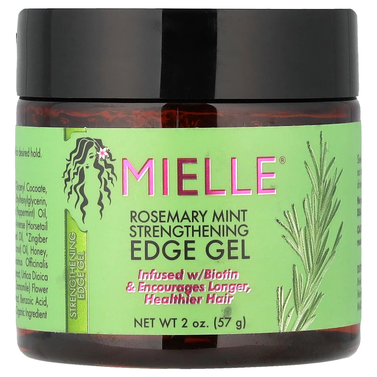 Mielle Rosemary Mint Strengthening Edge Gel, 2 oz (57 g)
