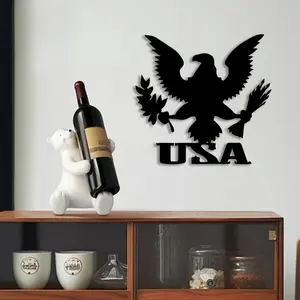 1pc National Emblem Metal Wall Art, National Emblem Statue Mural, Perfect for Presidential Library, Diplomatic Reception Room, Heraldry Wall Decor, National Symbol Day Decor, Ideal Gift for Vexillologists,Perfect For Halloween/Christmas/Easter decor.