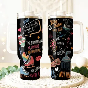 Hollanov Hockey Love Tumbler 40oz – Heated Rivalry Romance Coffee Cup, LGBT+ Hockey Fan Gift, Enemies to Lovers, Hollanov Cup