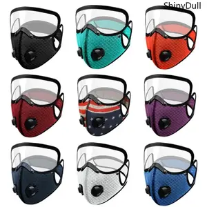 Cycling Face Mask with Detachable Lens - Dustproof Bike Mask for Outdoor Riding