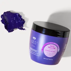 Lisap Milano Light Scale Care Purple Hair Mask - Anti-Yellow Toner for Blonde Hair & Highlights