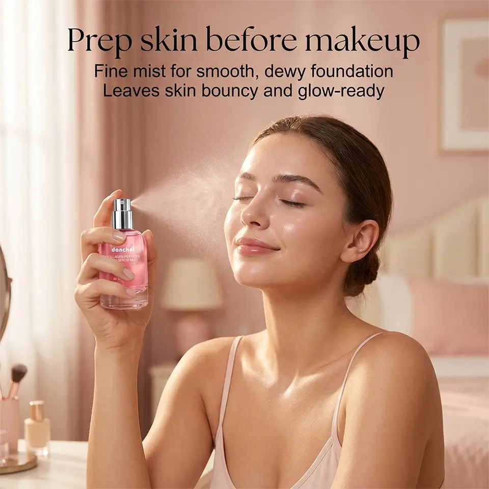 30ML Collagen Peptide Serum Spray, Facial & Full Body Hydrating Mist, Deep Moisturizing, Brightening, Non-Greasy, All-Season Skin Care