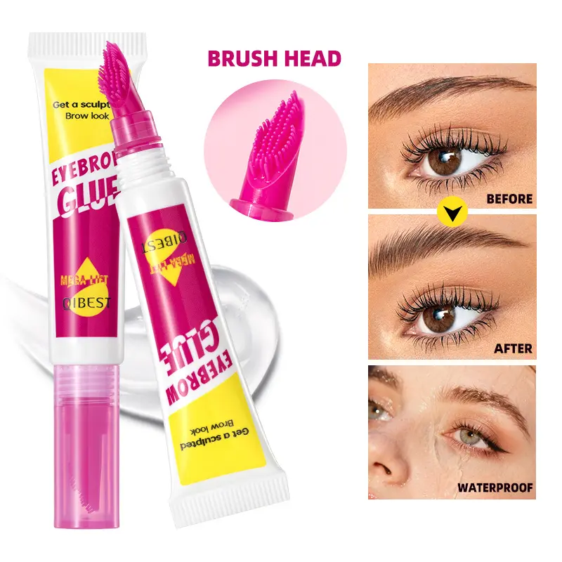 Strong Styling Eyebrow Glue Lasting Natural Three-dimensional Waterproof and Sweat-proof Wild Eyebrow Styling Eyebrow Glue Brow Fixing Gel Eyebrow Gel Makeup Eyebrow Makeup Products