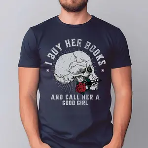 Men's Dark Romance T-shirt, Buy Her Books And Call Her A Good Girl Sweatshirt, Book Lover Gift For Husband, Villain Lover, Smut Sweater
