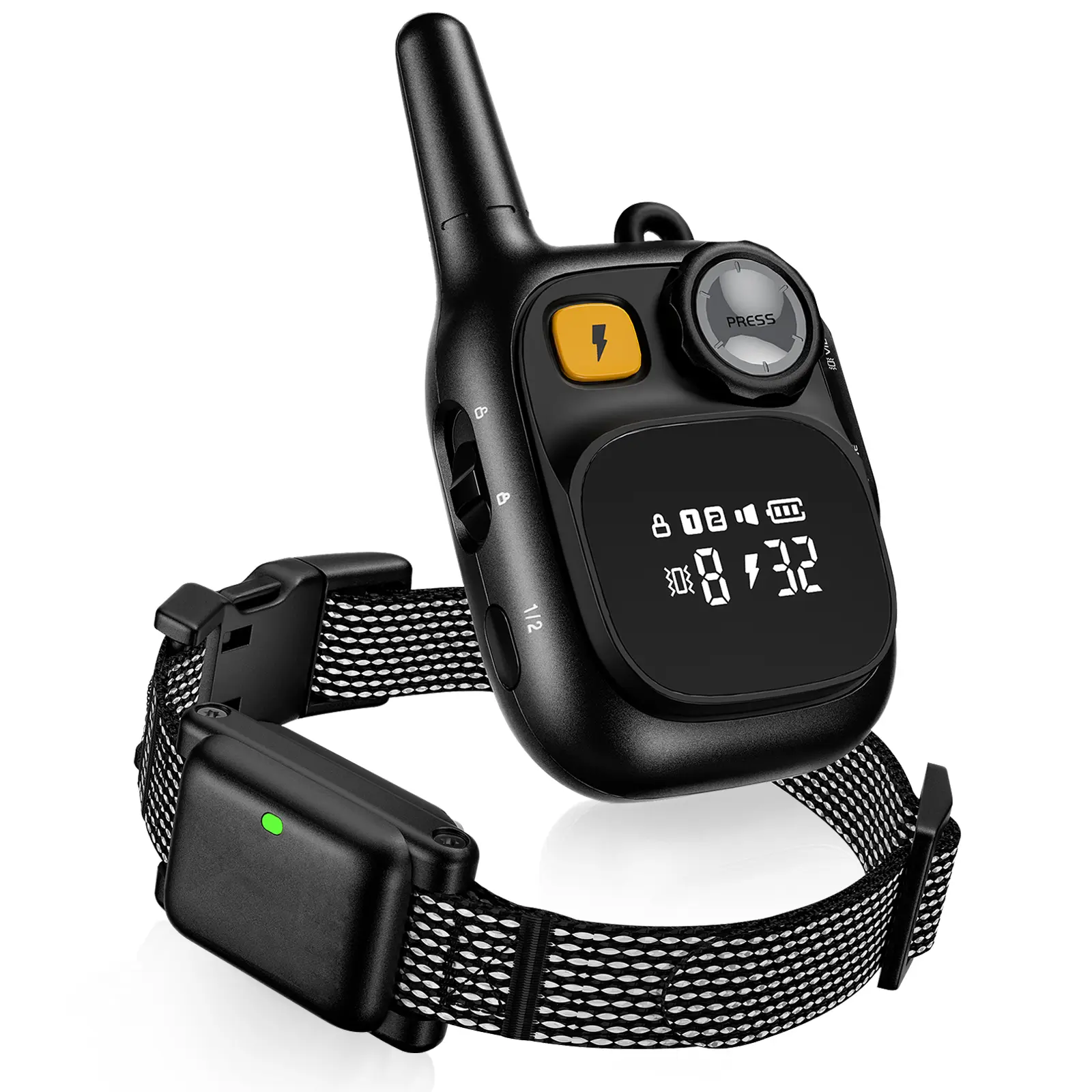 【Furlyn】 Dog training Collar 2000FT Dog Training Behavior Aid  Remote IPX7 Waterproof with 3 training modes，Security Lock, Rechargeable e-Collar for All Breeds Barking Collar Pet Pro ducts Dog Bark Collar ProP-collar 628